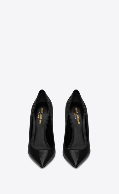 OPYUM Pumps with gold-toned heel in patent leather